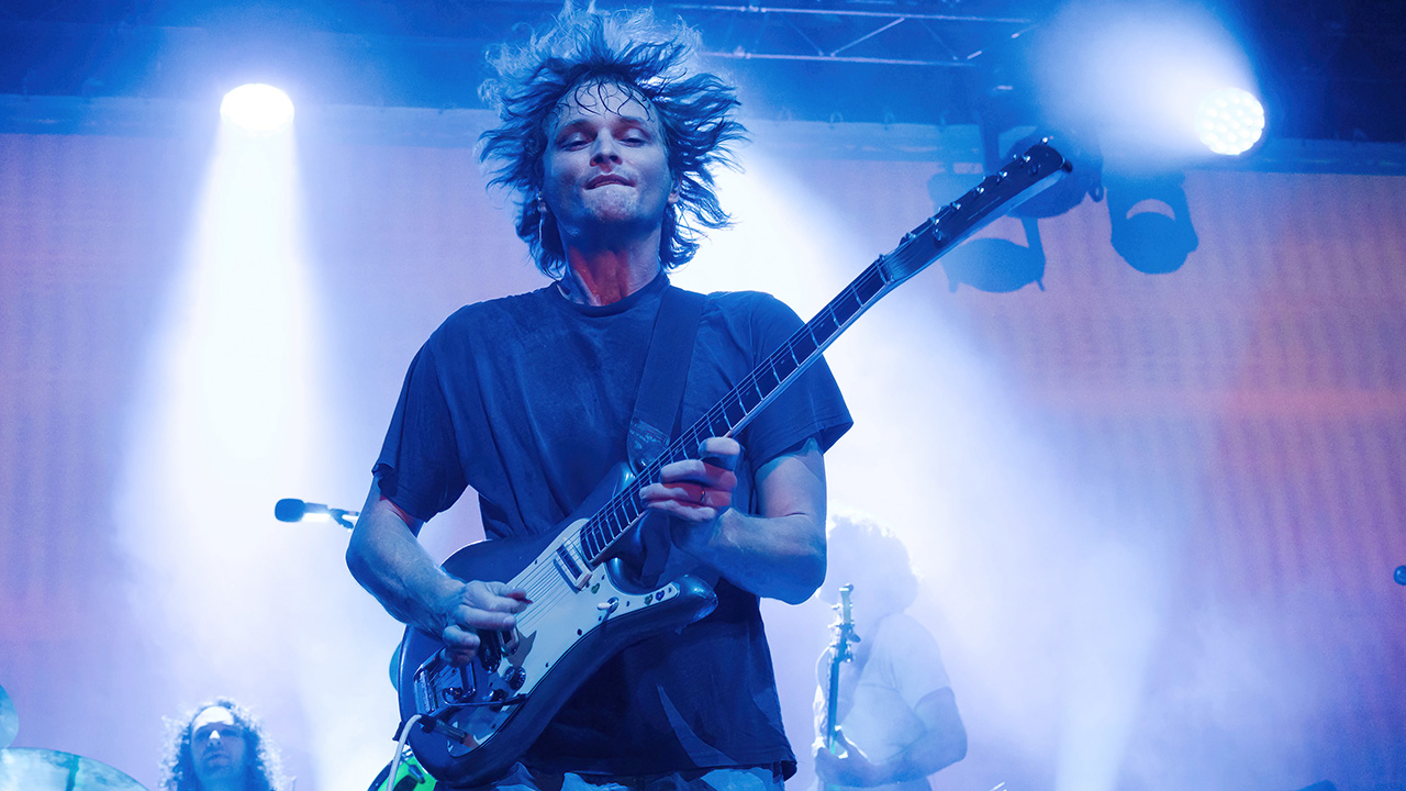 BERLIN, GERMANY - MAY 20: Stu Mackenzie of King Gizzard & The Lizard Wizard performs live on stage during a concert at the Columbiahalle on May 20, 2024 in Berlin, Germany. (Photo by Frank Hoensch/Redferns)