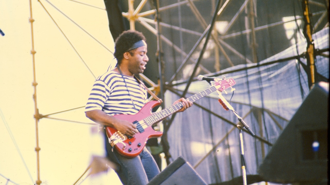 Tony Butler, Big Country, Wembley Stadium June 30 1984. 