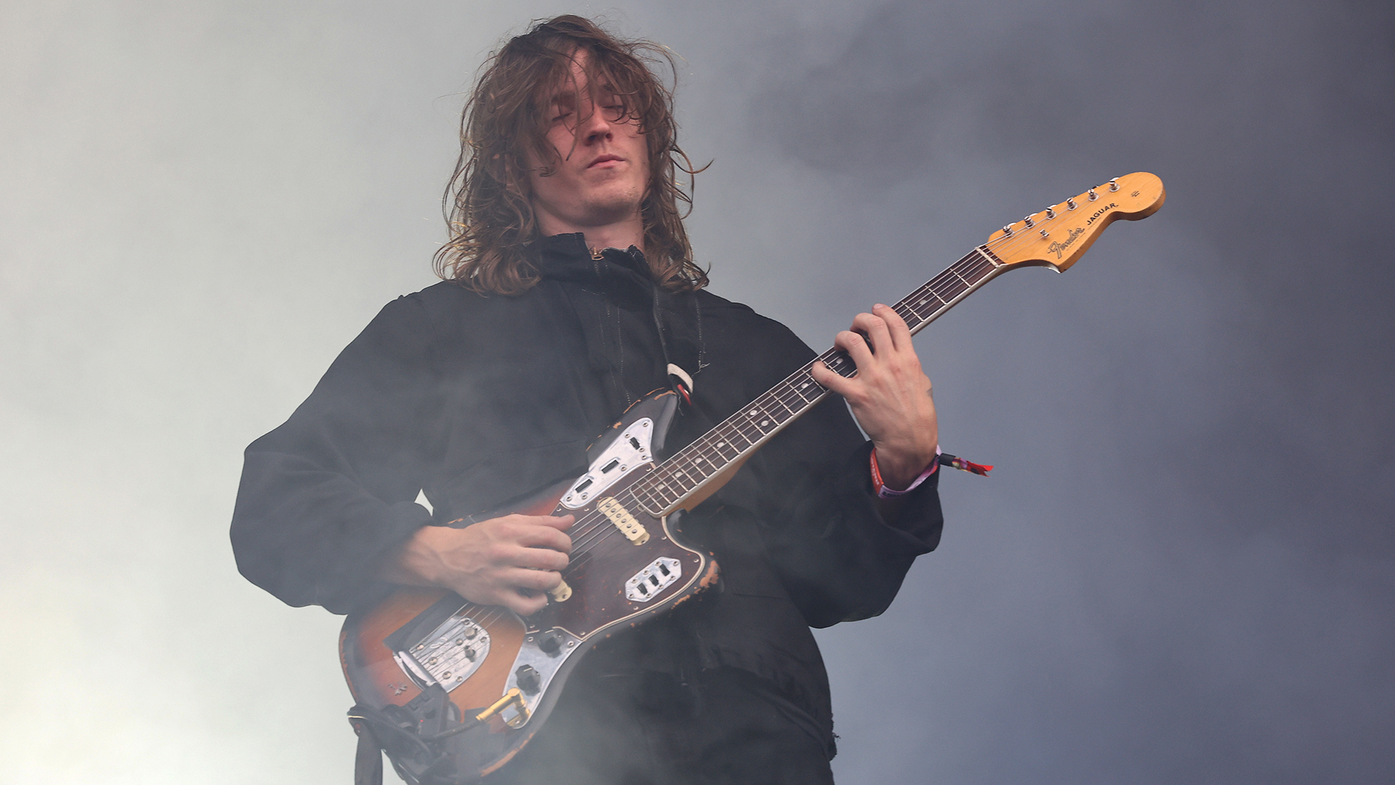 Mk.gee performs at the 2025 Governors Ball at Flushing Meadows Corona Park on June 06, 2025 in New York City