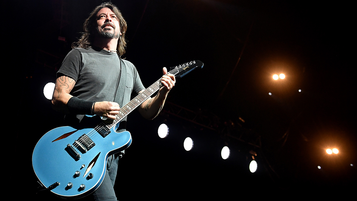 Frontman Dave Grohl of Foo Fighters performs at the Intersect music festival at the Las Vegas Festival Grounds on December 7, 2019 in Las Vegas, Nevada