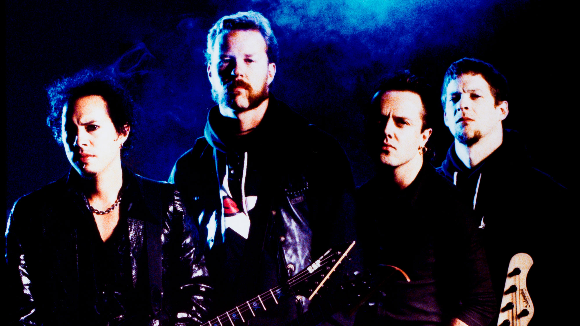 Metallica, portrait, NECArena, Birmingham, UK, 29th August 1996.